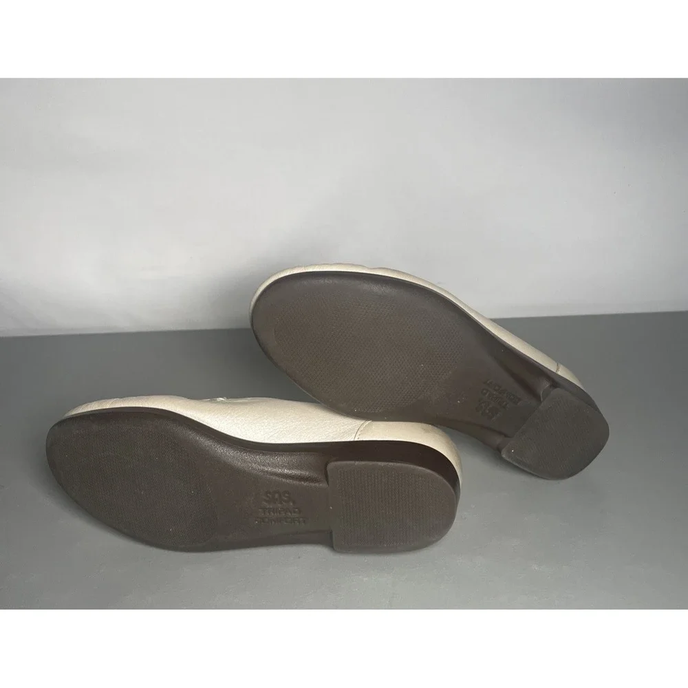 SAS Simplify Pearl Bone Tripad Comfort Flat Loafers Shoes USA Womens US 7
